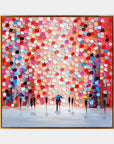 Multicolor Rain Of Colors - Abstract Figurative Painting - Artwallpainting
