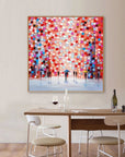 Multicolor Rain Of Colors - Abstract Figurative Painting - Artwallpainting