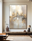 Multicolor Reflections By The Lake Abstract Serene Landscape Canvas - Artwallpainting