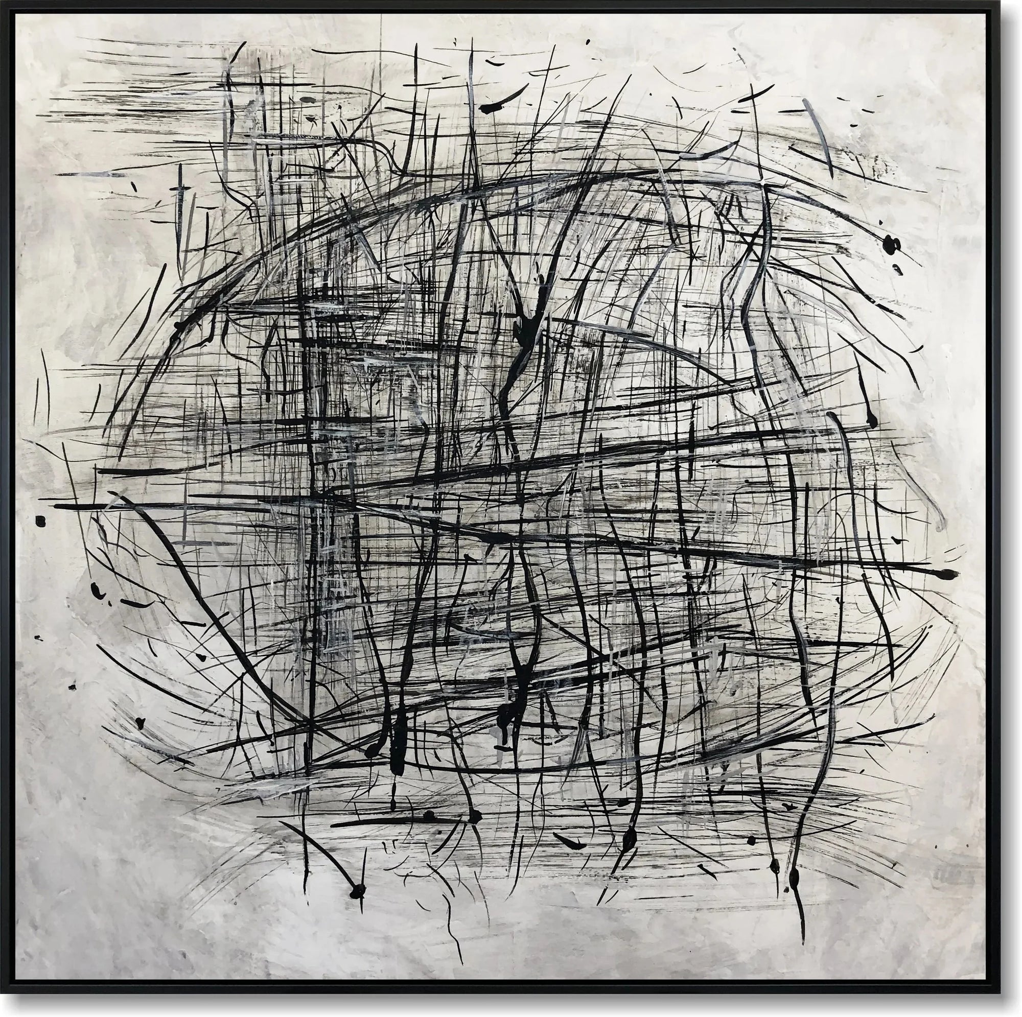 Multicolor Rhapsody Of Lines-Minimalist Abstract Woven Texture Wall Art - Artwallpainting