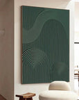 Multicolor Rhythmic Geometry - Textured Abstract Line Art - Artwallpainting