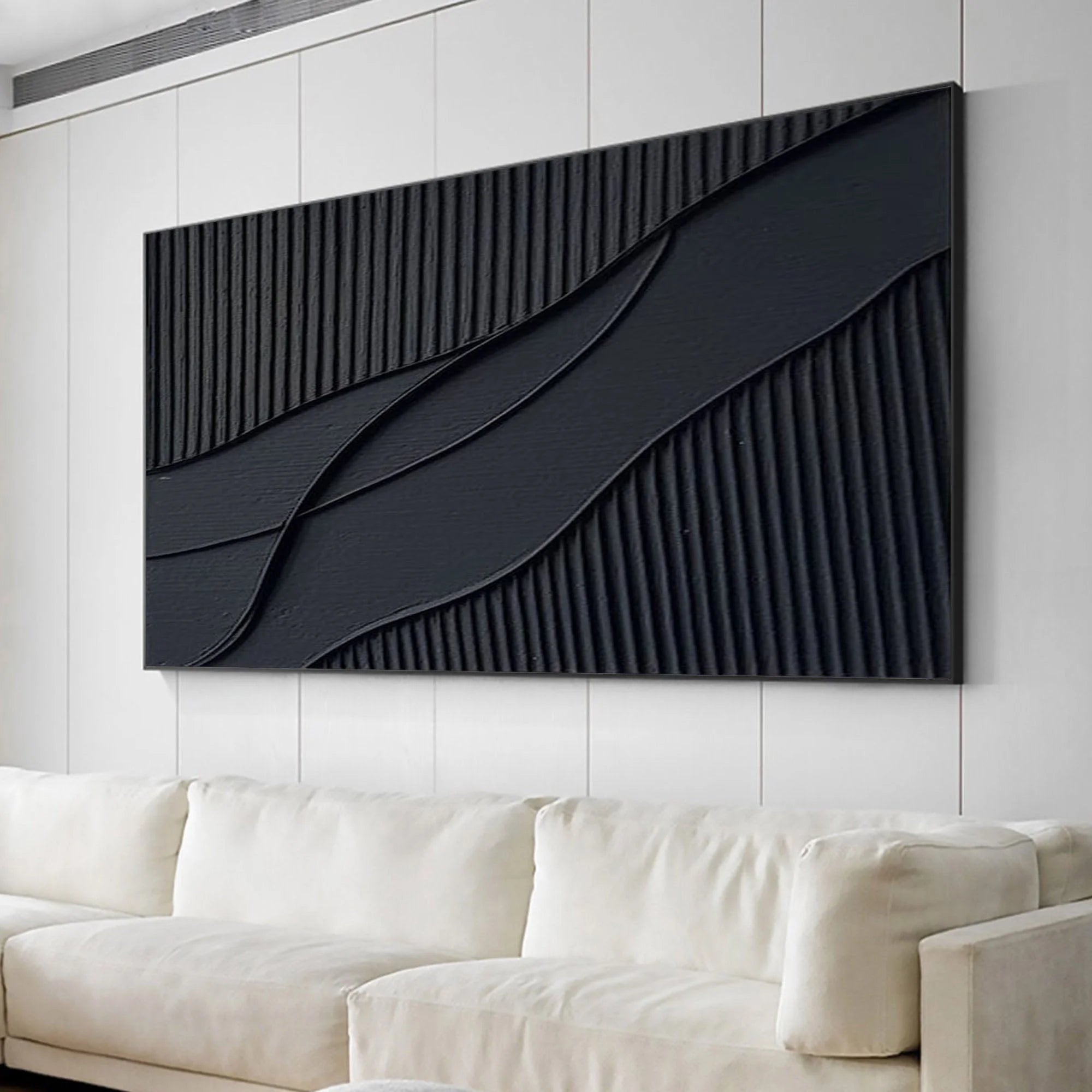 Multicolor Rhythms Of Shadow Minimalist Abstract Wall Art - Artwallpainting