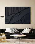 Multicolor Rhythms Of Shadow Minimalist Abstract Wall Art - Artwallpainting