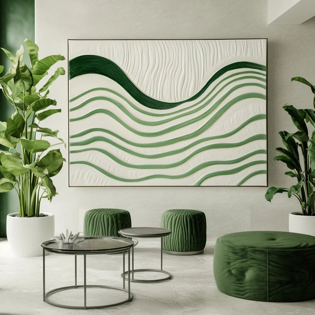 Multicolor Rhythms Of Silence - Abstract Oil Painting For Textured Modern Wall Art - Artwallpainting