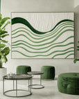 Multicolor Rhythms Of Silence - Abstract Oil Painting For Textured Modern Wall Art - Artwallpainting