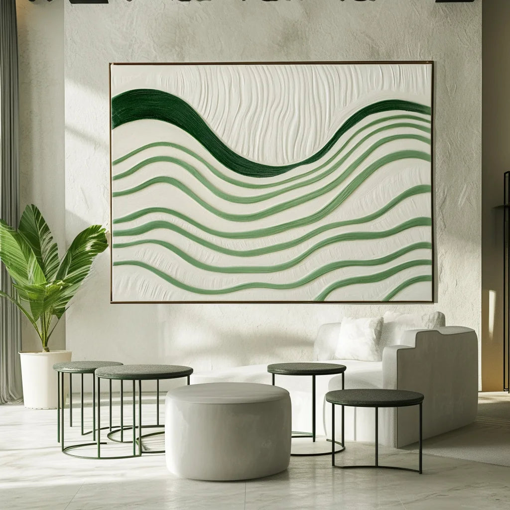 Multicolor Rhythms Of Silence - Abstract Oil Painting For Textured Modern Wall Art - Artwallpainting