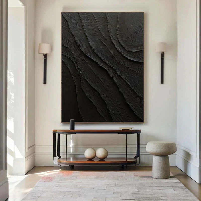 Multicolor Ripple Harmony - Textured Abstract Wall Art - Artwallpainting