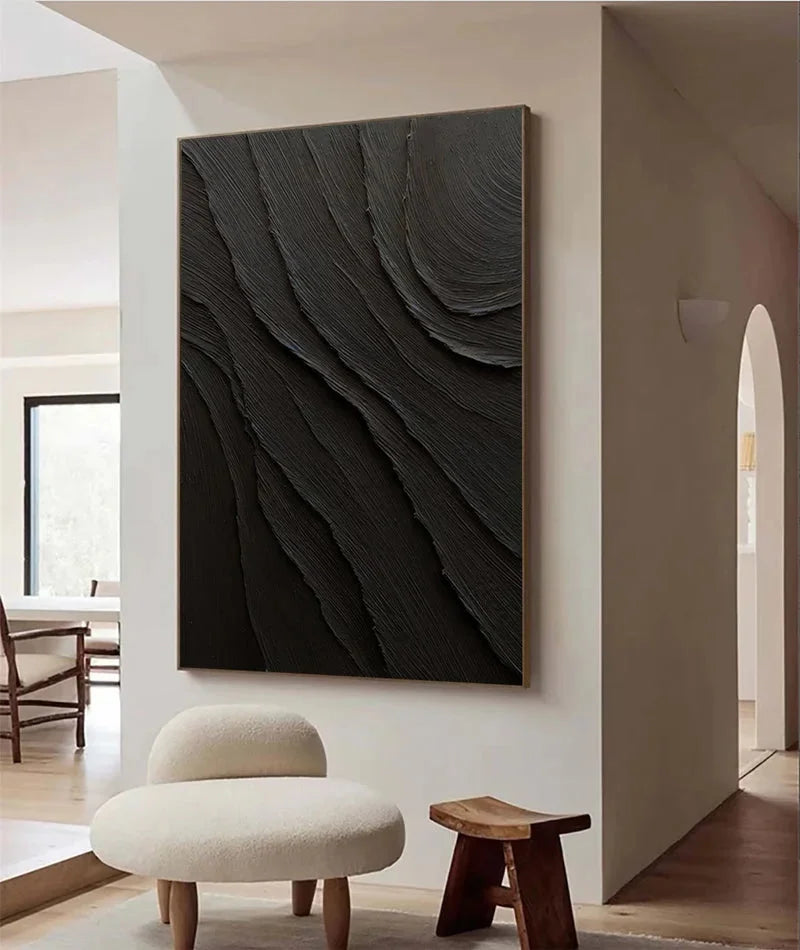 Multicolor Ripple Harmony - Textured Abstract Wall Art - Artwallpainting