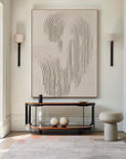 Multicolor Rippled Elegance Minimalist Textured Wall Art - Artwallpainting