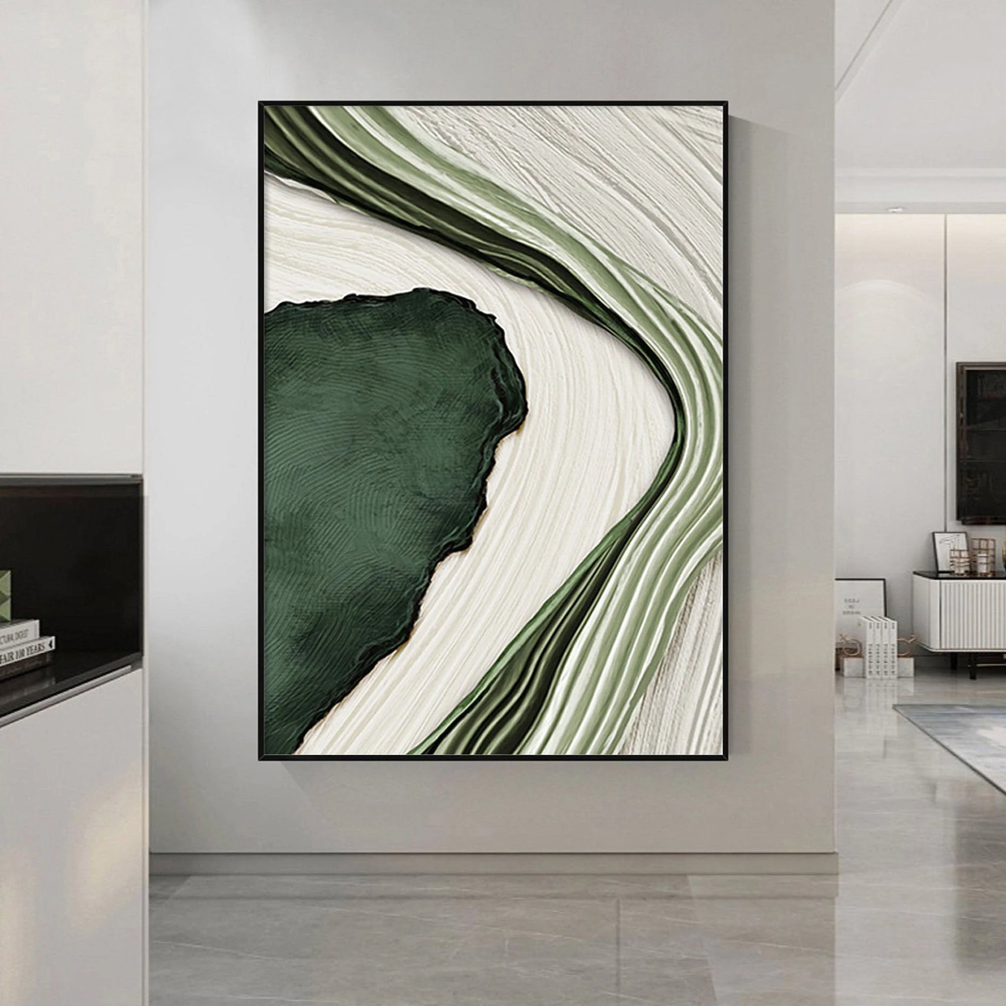 Multicolor River Flow Abstract Painting - Artwallpainting