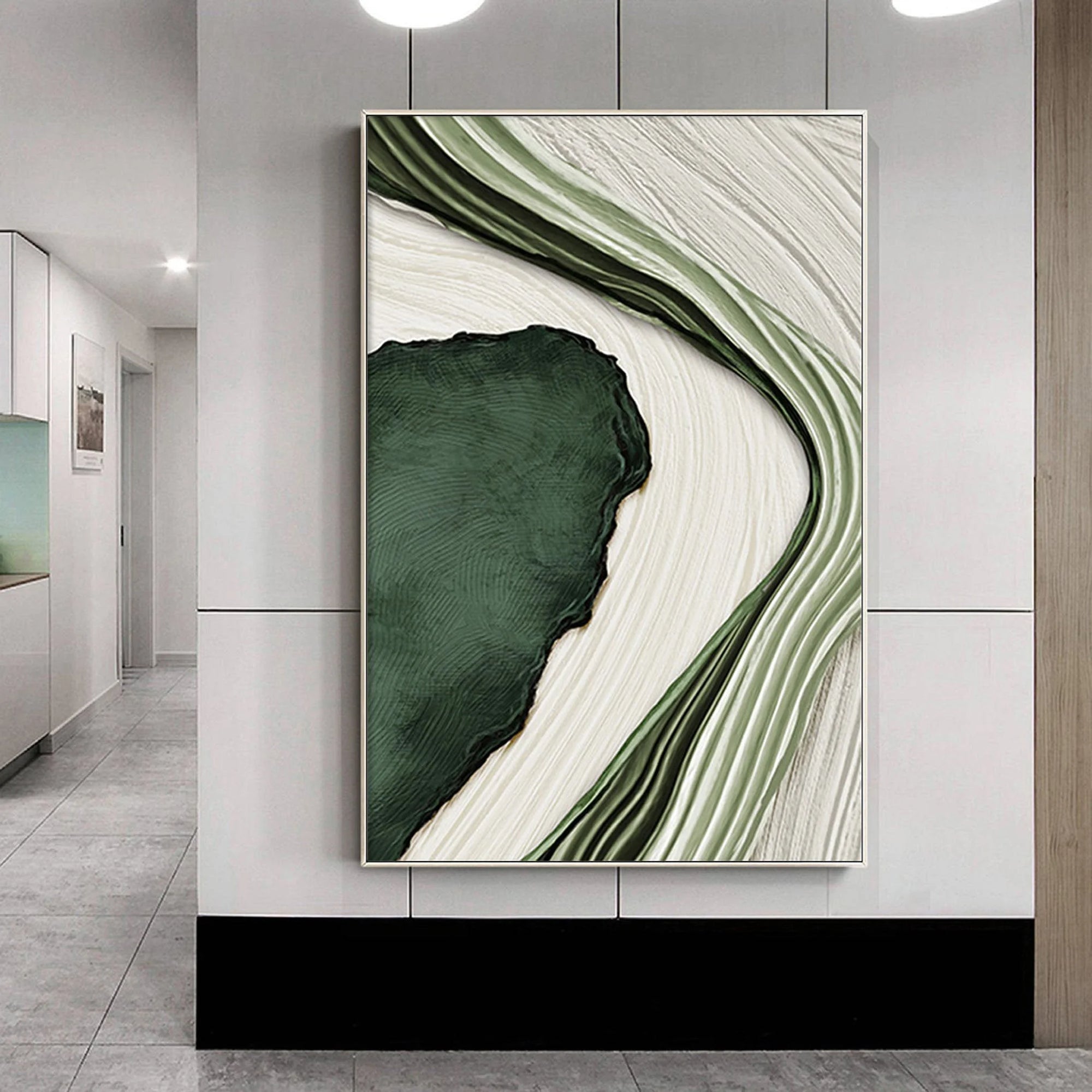 Multicolor River Flow Abstract Painting - Artwallpainting