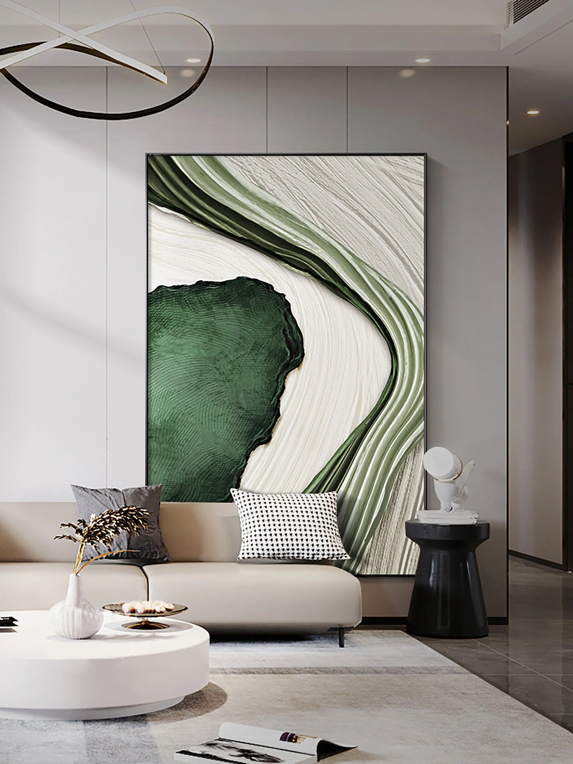 Multicolor River Flow Abstract Painting - Artwallpainting