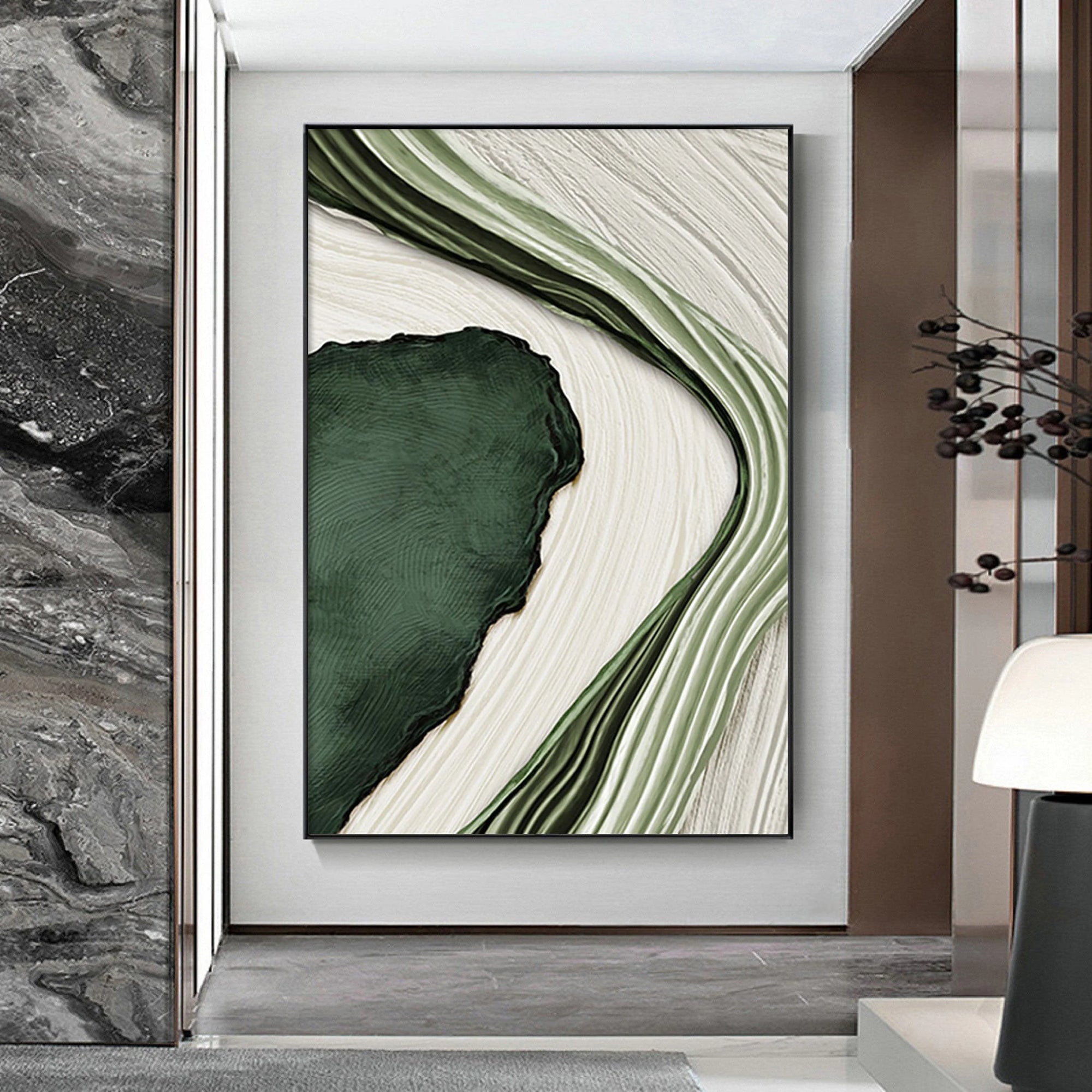 Multicolor River Flow Abstract Painting - Artwallpainting