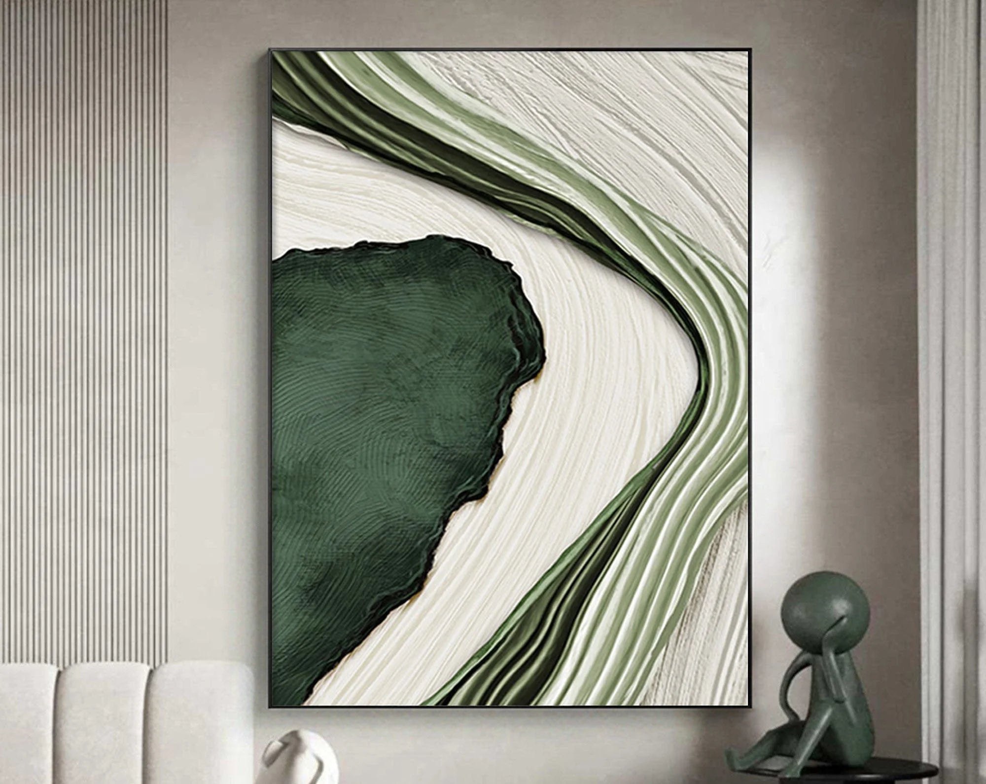 Multicolor River Flow Abstract Painting - Artwallpainting
