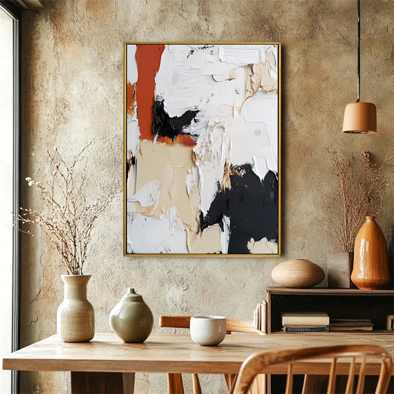 Multicolor Rustic Harmony Canvas Painting For Home Decoration - Artwallpainting