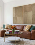 Multicolor Rustic Harmony Textured Neutral Canvas Set Of 2 - Artwallpainting