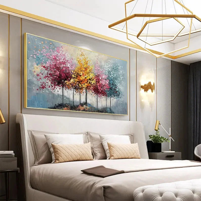 Multicolor Seasons Symphony Canvas Art - Artwallpainting