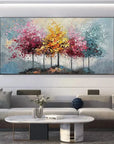 Multicolor Seasons Symphony Canvas Art - Artwallpainting
