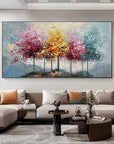 Multicolor Seasons Symphony Canvas Art - Artwallpainting