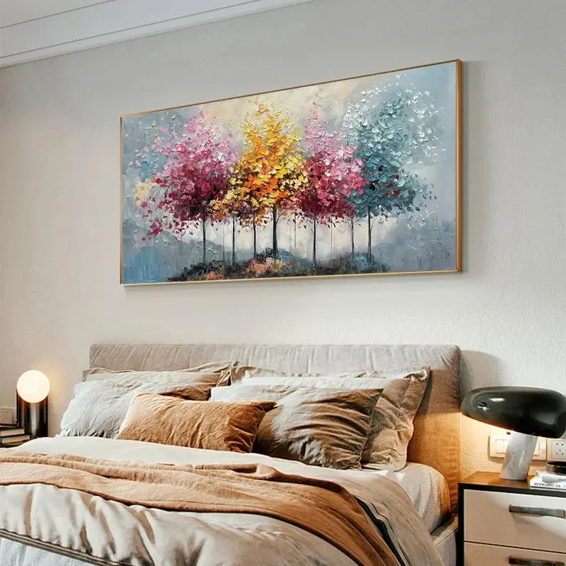 Multicolor Seasons Symphony Canvas Art - Artwallpainting