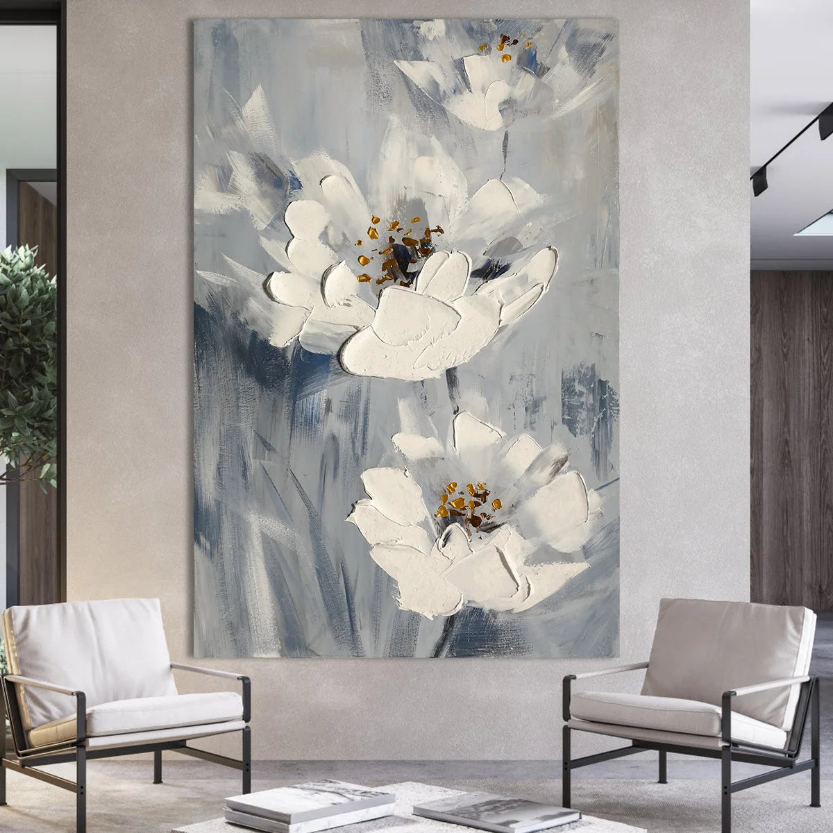 Multicolor Serene Bloom Abstract Canvas - Artwallpainting
