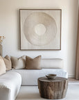 Multicolor Serene Circle Textured Canvas - Artwallpainting
