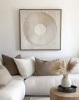 Multicolor Serene Circle Textured Canvas - Artwallpainting