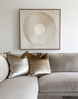 Multicolor Serene Circle Textured Canvas - Artwallpainting