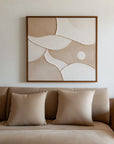 Multicolor Serene Curves - Textured Art - Artwallpainting