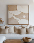Multicolor Serene Curves - Textured Art - Artwallpainting
