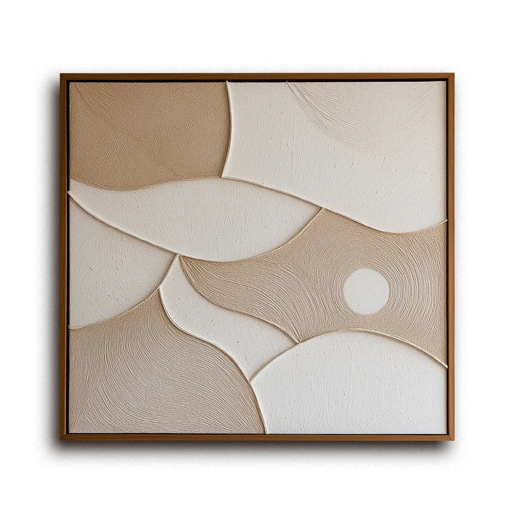 Multicolor Serene Curves - Textured Art - Artwallpainting