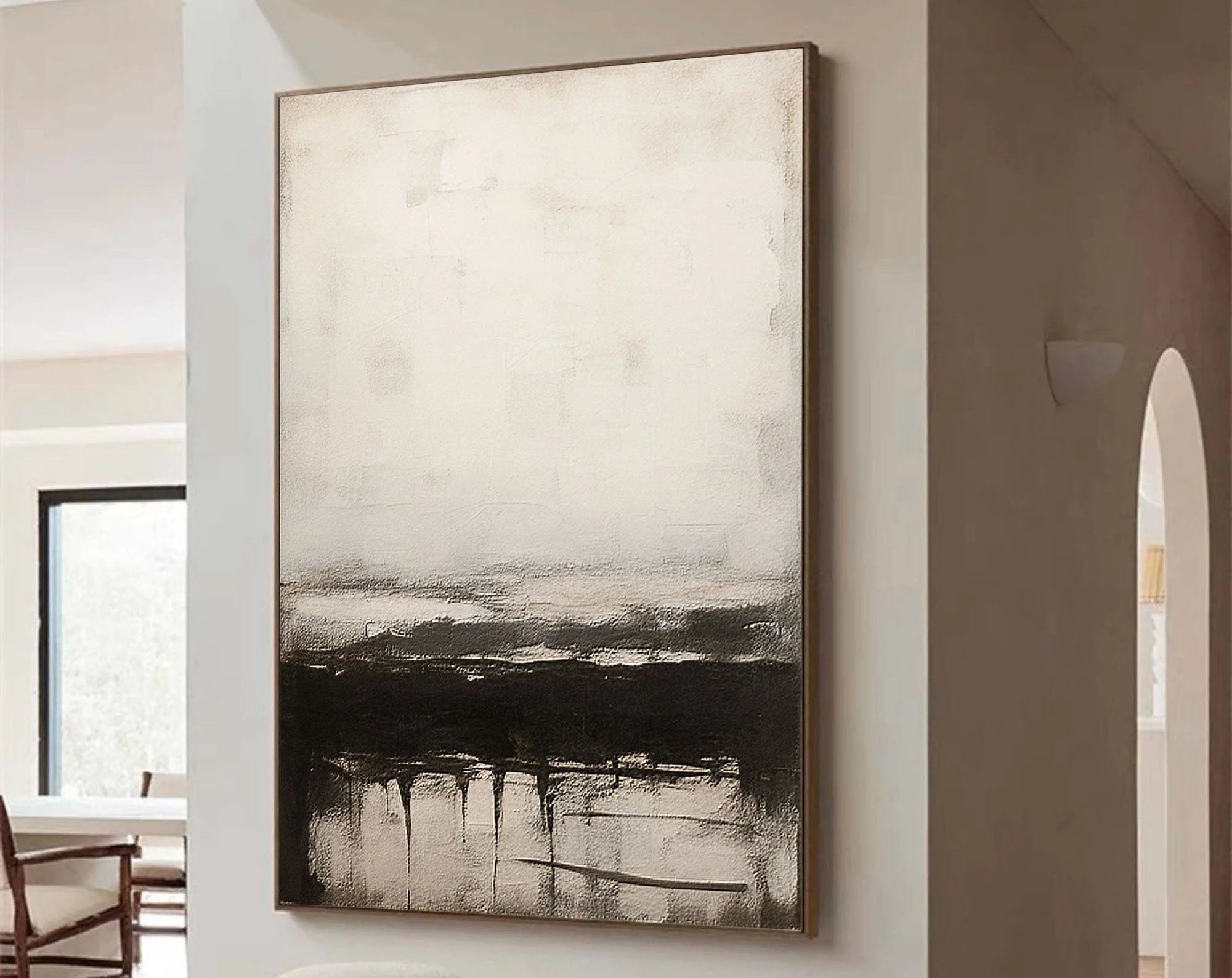 Multicolor Serene Horizons Abstract Landscape Art - Artwallpainting