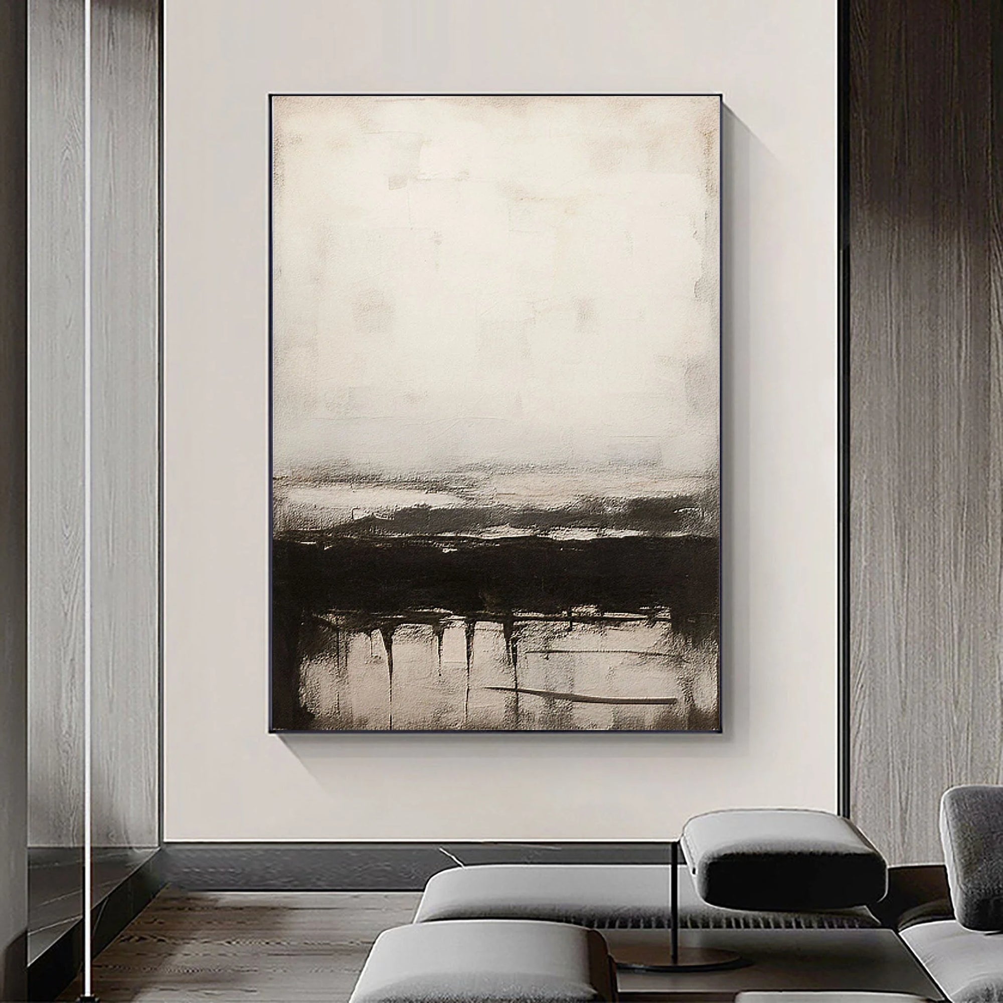 Multicolor Serene Horizons Abstract Landscape Art - Artwallpainting