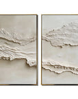 Multicolor Serene Layers Diptych Art - Artwallpainting
