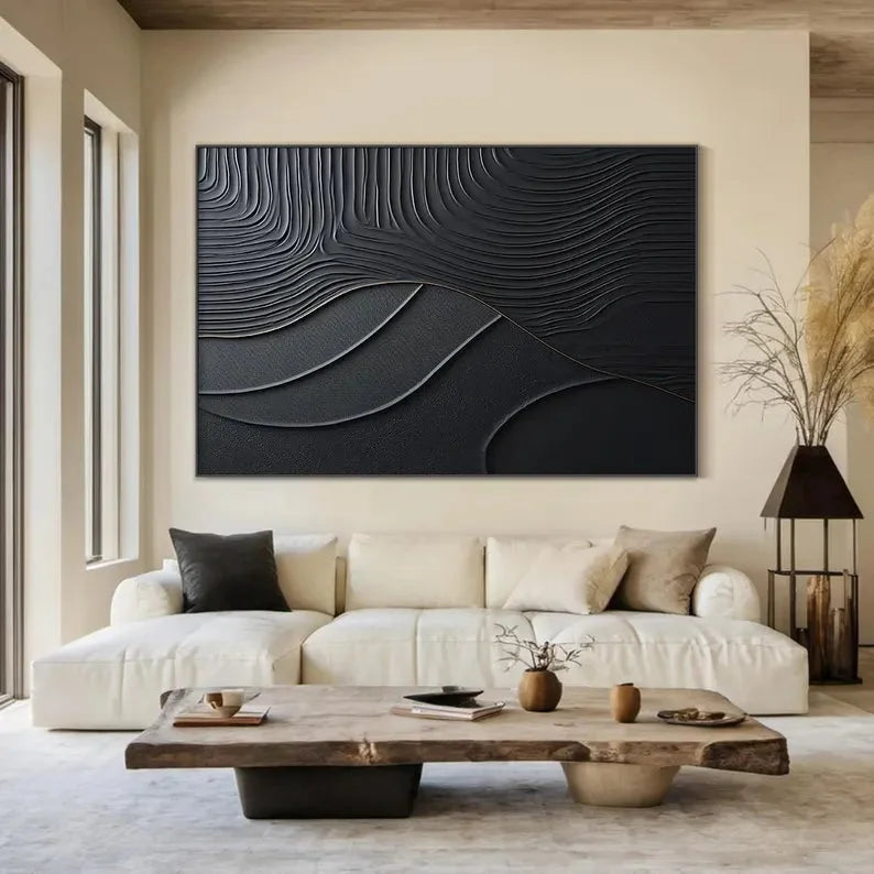 Multicolor Serene Leaves - Abstract Textured Wall Art - Artwallpainting