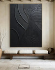 Multicolor Serene Leaves - Abstract Textured Wall Art - Artwallpainting