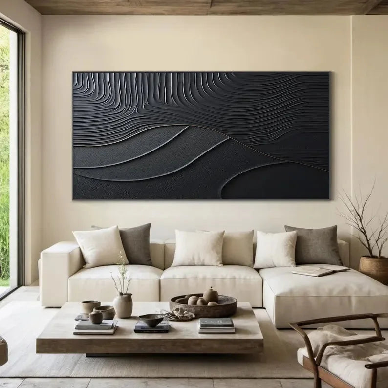 Multicolor Serene Leaves - Abstract Textured Wall Art - Artwallpainting