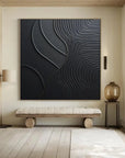Multicolor Serene Leaves - Abstract Textured Wall Art - Artwallpainting
