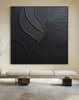 Multicolor Serene Leaves - Abstract Textured Wall Art - Artwallpainting