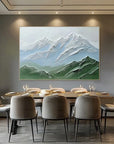 Multicolor Serene Peaks Textured Canvas - Artwallpainting