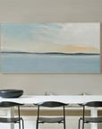 Multicolor Serene Sky And Ocean Horizon Canvas Art - Artwallpainting