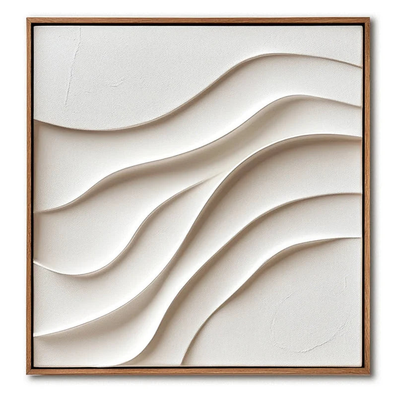 Multicolor Serene Waveform Canvas Painting For Home Decoration - Artwallpainting