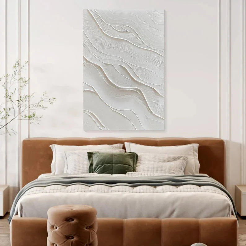 Multicolor Serene Waves Textured Canvas - Artwallpainting