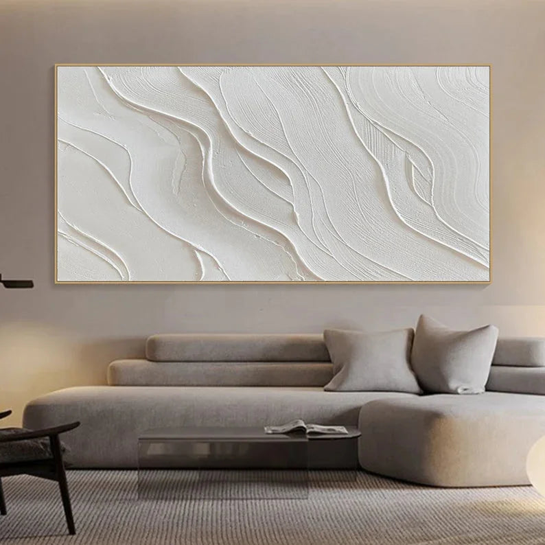 Multicolor Serene Waves Textured Canvas - Artwallpainting
