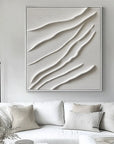 Multicolor Serene Waves Textured Elegance - Artwallpainting