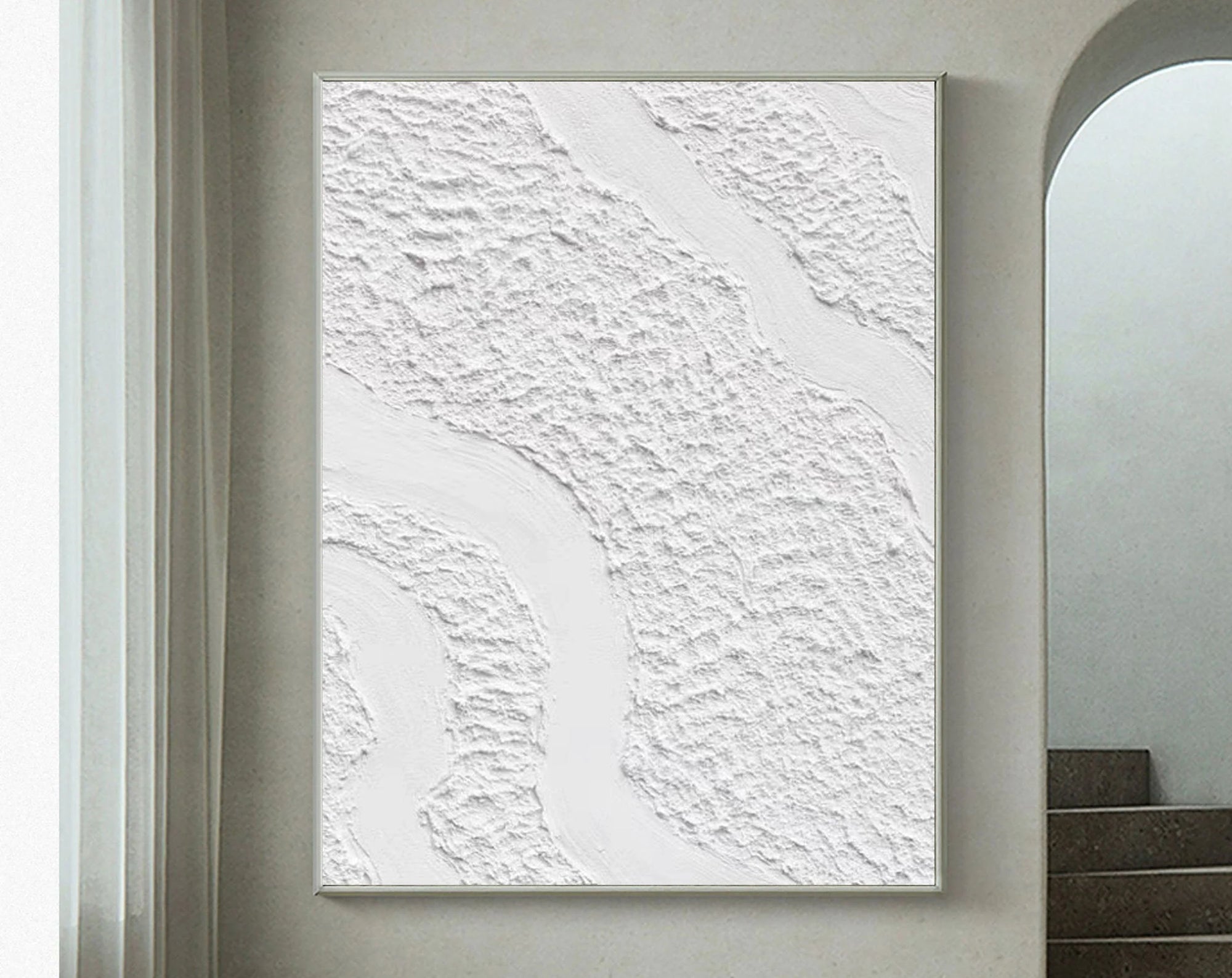 Multicolor Serenity Flow Minimalist Textured Wall Art - Artwallpainting
