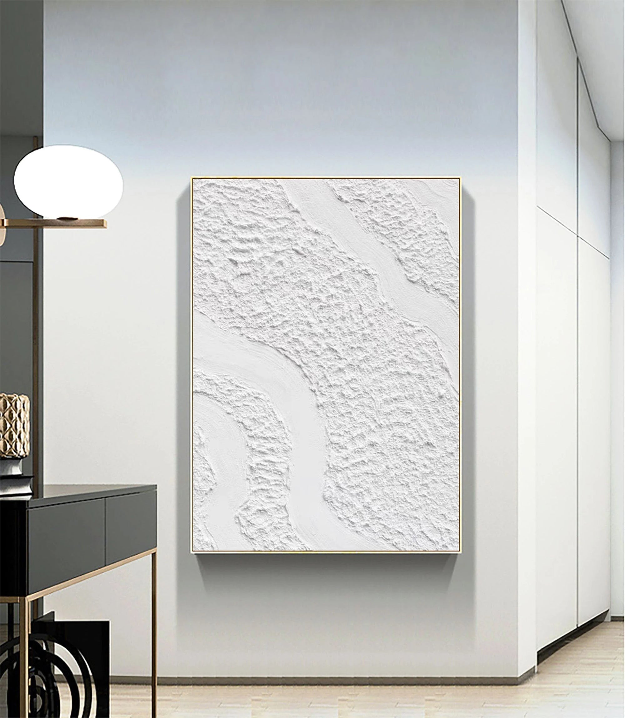 Multicolor Serenity Flow Minimalist Textured Wall Art - Artwallpainting