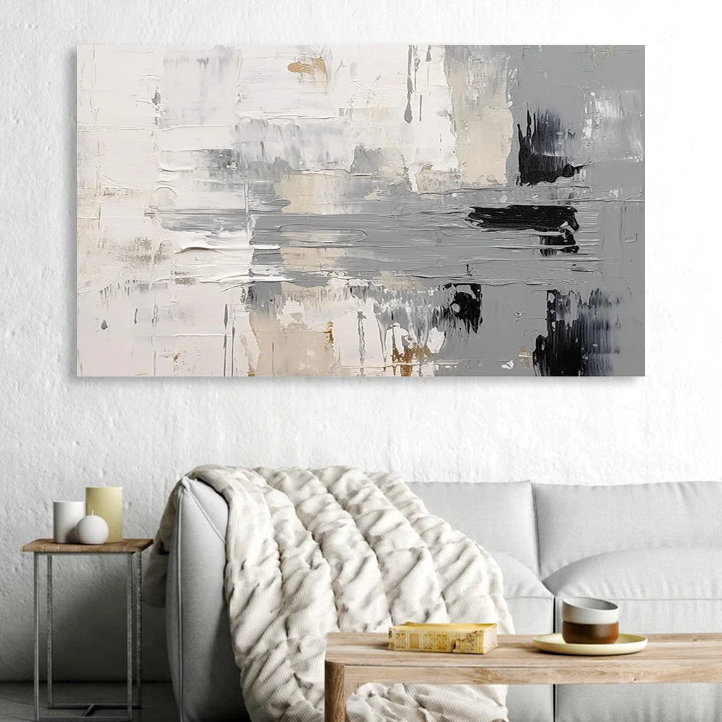 Multicolor Serenity In Abstract Canvas Painting For Home Decoration - Artwallpainting