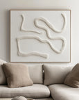 Multicolor Serenity In Sculpted Lines - Artwallpainting