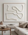 Multicolor Serenity In Sculpted Lines - Artwallpainting